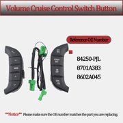 Steering Wheel Cruise Control Switch Button For Mitsubishi Montero For Pajero IV V93 V97 For Mitsubishi Pajero 2007-2019 Replacement For 84250-PJL 8701A383 8602A045-black