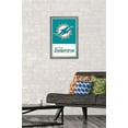 thumbnail image 2 of NFL Miami Dolphins - Logo 21 Wall Poster, 14.725" x 22.375", Framed, 2 of 3