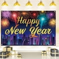 thumbnail image 1 of Decoraciones de Feliz Año Nuevo Banner de patio exterior Celebración de festivales festivos Banner de Año Nuevo Decoraciones, 1 of 5