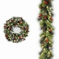 thumbnail image 7 of 20-60cm LED Christmas Pinecone Wreath with Red Berries Artificial Xmas Wreath New Year Party DIY Decoration Add Christmas Vibe, 7 of 7