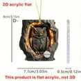 thumbnail image 3 of PuSpu Home Decoration Animals Series 2D Acrylic Backpack Car Pendant Decoration Ornament Holiday Products, 3 of 5