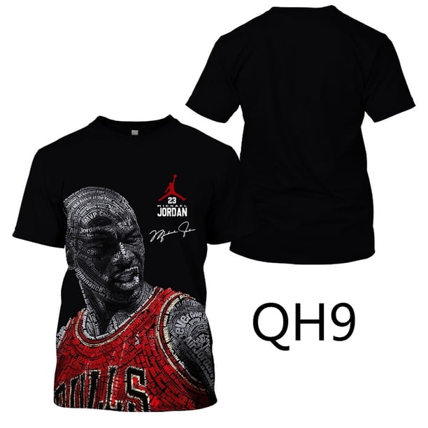 Verano Venta Caliente Nueva Tee Jordan No . 23 T-shirt Impresión 3D De Los Hombres De La Camiseta De Ocio Deportes De Manga Cortapangjing