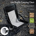 thumbnail image 6 of Simenmax Low Beach Chair Set of 2 – Folding Camping Chair for Adults, Low Profile Lawn Chair with Cup Holders for Outdoor, Travel, Concerts, Beach,Black, 6 of 6