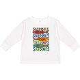 thumbnail image 3 of Inktastic Colorful Sardines Art Boys or Girls Long Sleeve Toddler T-Shirt, 3 of 5
