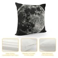 thumbnail image 4 of Qinduosi  Full Moon with Stars Decorative Throw Waist Pillow Case Cushion Cover Grey Golden Pillowcase  White, 4 of 5