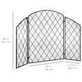 thumbnail image 7 of Best Choice Products 3-Panel 50x30in Wrought Iron Mesh Fireplace Screen, Spark Guard Protector Gate w/ Folding Panels, 7 of 7