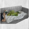 thumbnail image 6 of Artichoke Soft Flannel Fleece Throw Blanket, Abstract Style Cardunculus Drawn by Hand Harvest Vivid Color, Cozy Plush for Indoor and Outdoor Use, 60" x 80", Hunter Green Lime Green, by Ambesonne, 6 of 6
