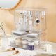 thumbnail image 3 of Caja de almacenamiento de cosméticos a prueba de polvo, transparente, tipo cajón, caja de almacenamiento de cosméticos de lujo ligera con tapa, acabado de escritorio, 3 of 6