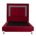 thumbnail image 2 of Box Base Cama Individual + Cabecera Bora Rojo Dicasa  Bora Red, 2 of 8