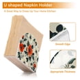 thumbnail image 5 of Yayeee Napkin Holder for Table Set of 2 Kitchen Paper Tissue Organization, Large Red Floral Pattern, 5 of 8