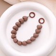 thumbnail image 4 of Touch Paint Cut Peach Heart Beaded Phone Chain Hanging Chain Phone Case Carrying Chain Orange, 4 of 6