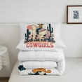 thumbnail image 4 of Erosebridal Cowgirl Comforter Set King Size,West Comforter,Western Bedding Set,Duvet Set Room Decor Quilt Set,With 2 Pillow Cases, 4 of 6