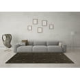 thumbnail image 3 of Ahgly Company Indoor Round Abstract Brown Contemporary Area Rugs, 8' Round, 3 of 4