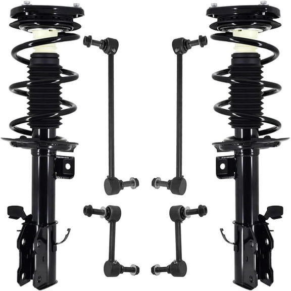 Detroit Axle - AWD 1.5L Struts Suspension Kit for Ford 2020 2021 2022 Escape, 2 Front Struts Coil Spring Assembly 4 Front Rear Stabilizer Sway Bar End Links Replacement