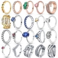 thumbnail image 2 of Disney Rings For Women 100% Real 925 Silver Keith Haring Zircon Crown Romantic Engagement Anniversary anillos Jewelry Wholesale9 Gao Jinjia LED, 2 of 2