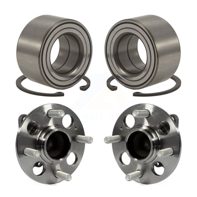 Kugel Front Rear Wheel Bearing and Hub Assembly Kit for Car 2012-2017 Hyundai Accent - Left Right Side (Driver Passenger) K70-101571