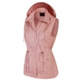 thumbnail image 3 of PacificPlex Womens Sleeveless Cargo Utility Vest with Pockets, Small, Mauve, 3 of 7