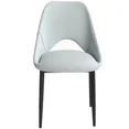 thumbnail image 5 of LeisureMod Amalfi Upholstered Fabric Dining Chair – Modern Side Chair with Iron Legs, Mid-Century Accent Chair for Dining Room or Kitchen, 5 of 12