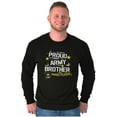 thumbnail image 2 of Military Logo Proud US Army Brother Men Big & Tall Long Sleeve Tee Brisco Brands 2X, 2 of 4
