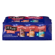 Ol' Roy Cuts in Gravy Wet Dog Food Variety Pack, Lamb & Rice, Bacon Cheeseburger and Packry Stew, 13.2 oz, 12 Pack