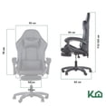 thumbnail image 3 of Silla Gamer Ergonomica Pro con Altura Ajustable Kingshouse KingsHouse GAMERRED, 3 of 8