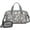 Bulldog Dog and, variant on Women Men Gym Bag,Boston Terrier Dog and Flower Florals Small Duffle Bag Spend the Night Bags for Women with Shoes Compartment Washbag,Detachable Shoulder Strap,19.7x8.3x11 Inches