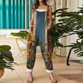 thumbnail image 5 of Iaqnaocc 4th of July Womens Jumpsuit Patriotic American Flag Stars Sleeveless Jumpers Freedom Adjustable Strap Jumpsuits 1776-2026 Trendy Cotton Linen Overalls Deep Red L, 5 of 5