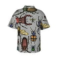 thumbnail image 3 of Disketp Hawaiian Shirts For Men,Bright Insects Print Mens Casual Short Sleeve Button Down Shirts Beach Shirt, 3 of 8