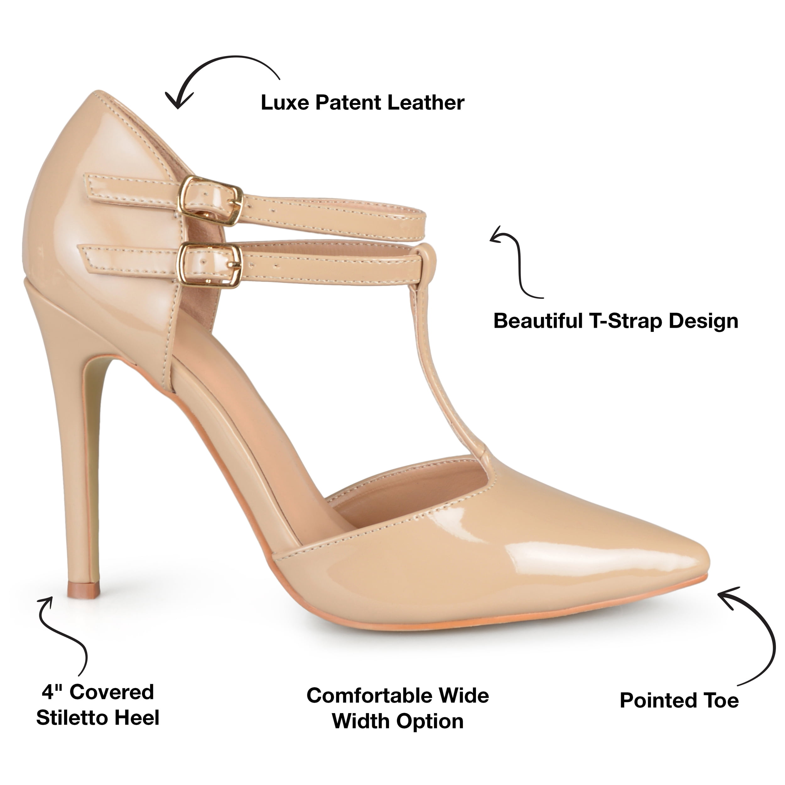 Journee Womens Tru Pointed Toe High Stiletto Pumps, Widths Available
