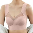 thumbnail image 4 of DuoJiaJ Lace V Bras Push Up Seamless Bra Everyday Bras for Women Beige, 4 of 4