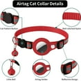thumbnail image 4 of Deyuer Pet Collar Reflective Adjustable Strap with Little Bell Button Safety Nylon for Airtag Tracker, 4 of 11