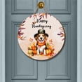 thumbnail image 2 of Happy Thanksgiving Beagle Welcome Thankful Fall Autumn Pumpkin Round Wood Sign Beagles Dog Lover Gifts Idea Hanging Wall Home Decor - 02021, 2 of 5