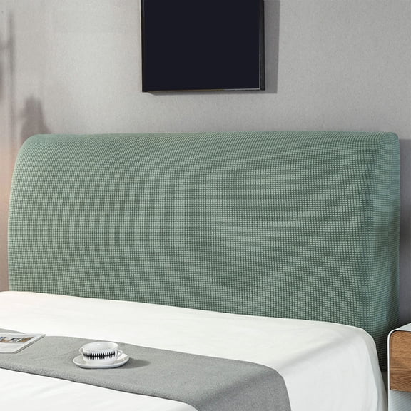 Ohmyroo Full Wrap Headboard Cover 71 Inch Stretchable Soft Padded Dust Guard Bedroom