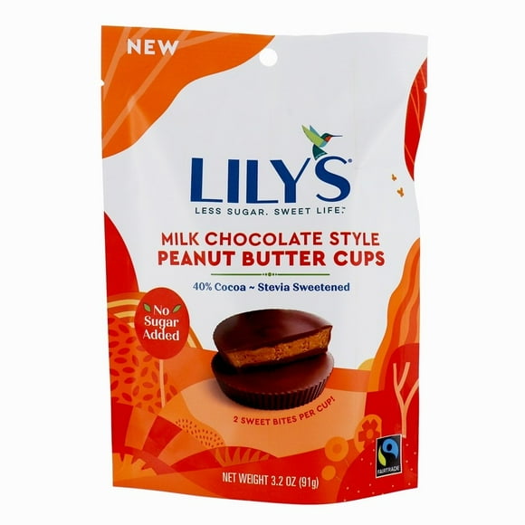 Lily's - Stevia Sweetened 40% Cocoa Peanut Butter Cups Milk Chocolate - 3.25 oz.