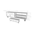 thumbnail image 2 of Nexera Slim 72-inch TV Stand, 2 of 5