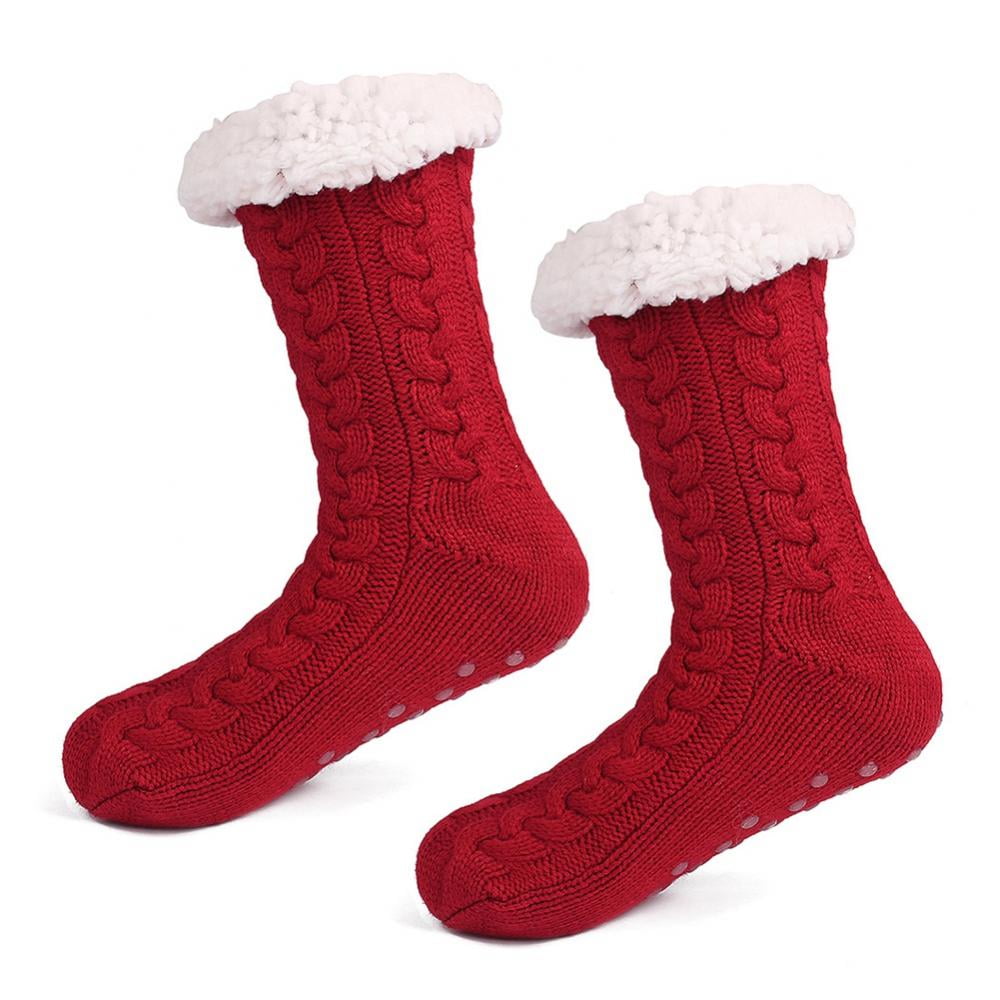 Womens Fuzzy Socks Slipper Soft Cabin Fleece Cozy Fluffy Stocking Stuffers
