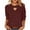 #08 Wine 【One to Wear, One to Wash, One to Spare.】, variant on Women's 3/4 Sleeve T Shirts Basic Crewneck Tee Casual Fall Fashion Top for Workout Office Daily Wear Essential | CSEONE,Wine XL