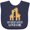Navy Blue, variant on Inktastic Great Auntie Loves Me Giraffe Girls Baby Bib