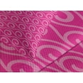thumbnail image 4 of Ambesonne Hot Pink Quilted Bedspread Set 3 Pcs, Fantasy Waves Curves, King Size, Pink Pale Pink, 4 of 5
