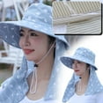 thumbnail image 2 of RUOYING Sunhat UV Sun Protection Hat Garden Removable Neck Face Flap Hat Cap4, 2 of 8