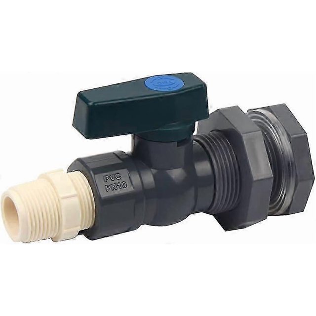 Connector PVC Water Tanks 3/4 Inch PVC Rain Barrel Faucet with Bulkhead Fitting and Hose Adapter