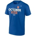 thumbnail image 2 of Men's Fanatics Royal New York Mets 2022 Postseason Locker Room T-Shirt, 2 of 4