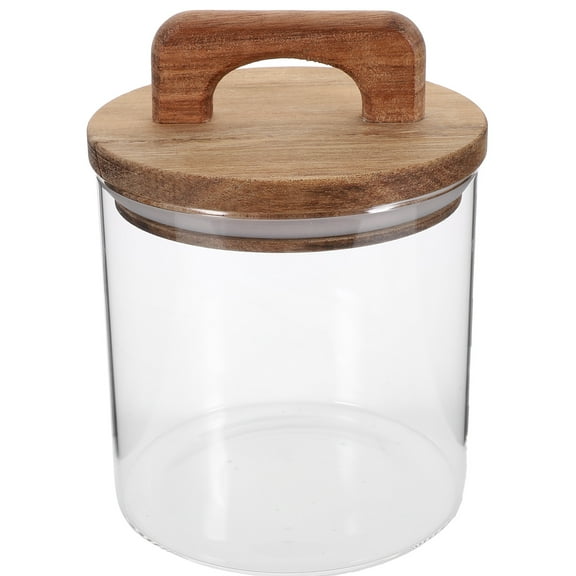 Kitchen Canisters Glass with Airtight Lids Coffee Bean Holder Food Storage Jars