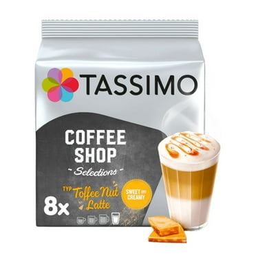 Tassimo Coffee Shop Toffee Nut Latte Coffee Pods x8 (Pack of 1)