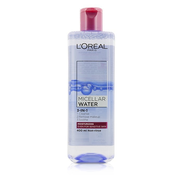 L'Oreal 3In1 Micellar Water (Moisturizing) Even For Sensitive Skin 400ml/13.3oz Walmart