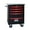 Black+Red#50, variant on Tool Storage Cabinet 5 Drawers Multifunctional Tool Cart with Wheels,Metal Rolling Tool Cart Storage for Garage Workshop Warehouse Repair Shop--With Stainless Steel Roof- BLACK&RED,Tool Cabinet