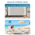 thumbnail image 4 of Casa Platino Sand Free Beach Towels 4 Pack – Lightweight, Quick Dry, Ideal for Summer Fun and Pool Days – Grey, 4 of 9