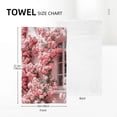 thumbnail image 4 of Nawy Modern Decorative Tea Towels for Kitchens, Bathrooms, Showers - Light Colored Buildings, Blooming with Large Roses - 2 Piece Set 27.5*16in, 4 of 6