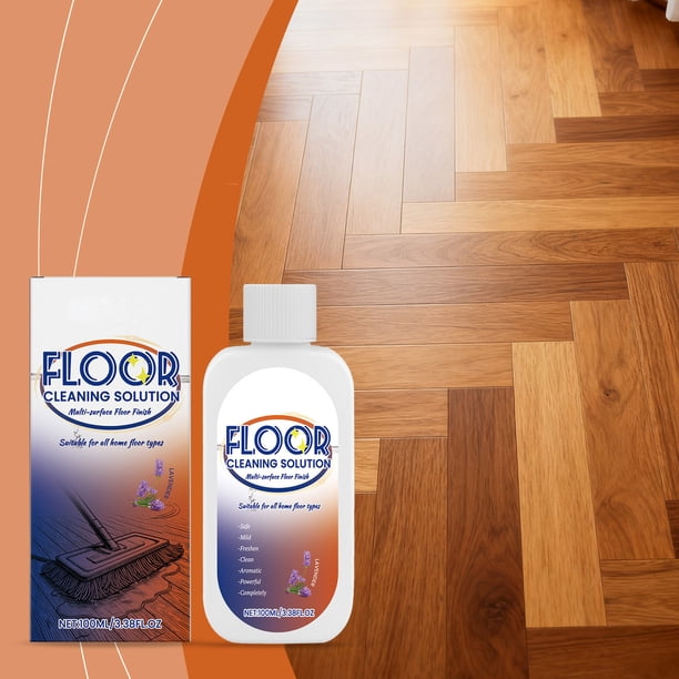 Limpiador doméstico, líquido limpiador de suelos, apto para la limpieza diaria y descontaminación de baldosas y suelos de madera, 100 ml.