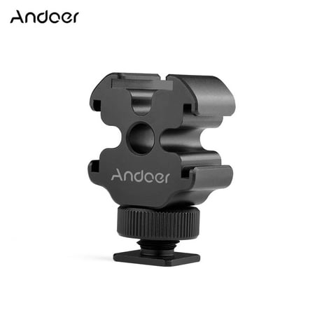 Image of Andoer Cold Shoe Adapter Cold Stand Camera VideoPortable Aluminum Alloy VideoArm Mount DslrAluminum Alloy Cold Camera ColdCamera Video Cold Mount Cold Adapter Camera